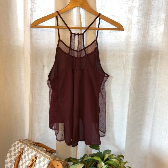 ⭕️Sold⭕️Garage Racerback Mesh Camisole Medium - Picture 3 of 3